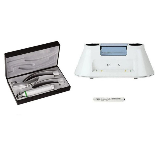 ri-modul set Macintosh LED 3.5 V with C-handle and blades 2, 3, 4 + ri-accu® L + ri-charger® L 230V