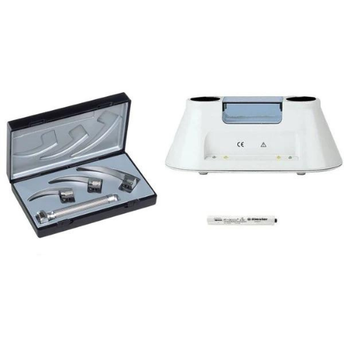 ri-modul set Macintosh baby  LED 3.5 V with AA-handle + blades 0,1,2 + ri-accu® L + ri-charger® L 230VPC