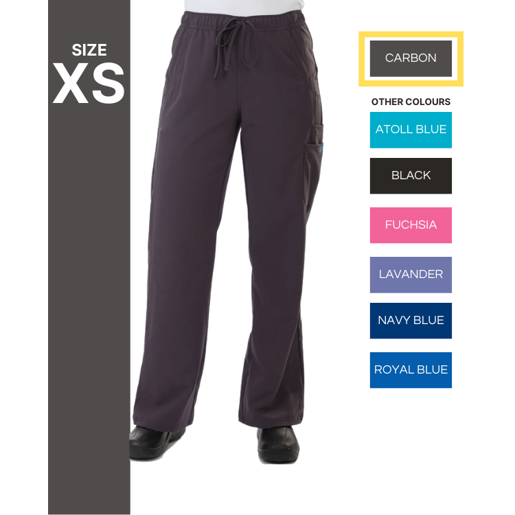610 Excel 4-Way Stretch Scrub Pant- Carbon, Extra Small