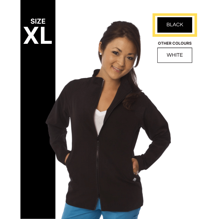 804 Excel 4-Way Stretch Zip Jacket- Black, Extra Large
