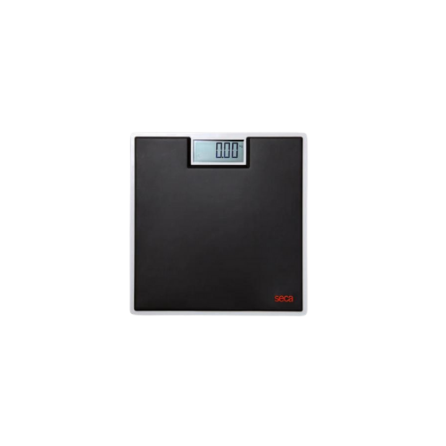 SECA 803- ELECTRONIC FLAT SCALE WITH BLACK RUBBER PLATFORM, CAPACITY 150KG
