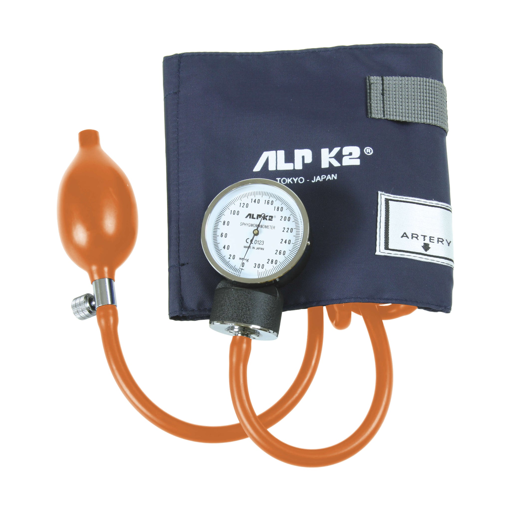 STANDARD TWO HAND ANEROID SPHYGMOMANOMETER- NAVY, LATEX FREE