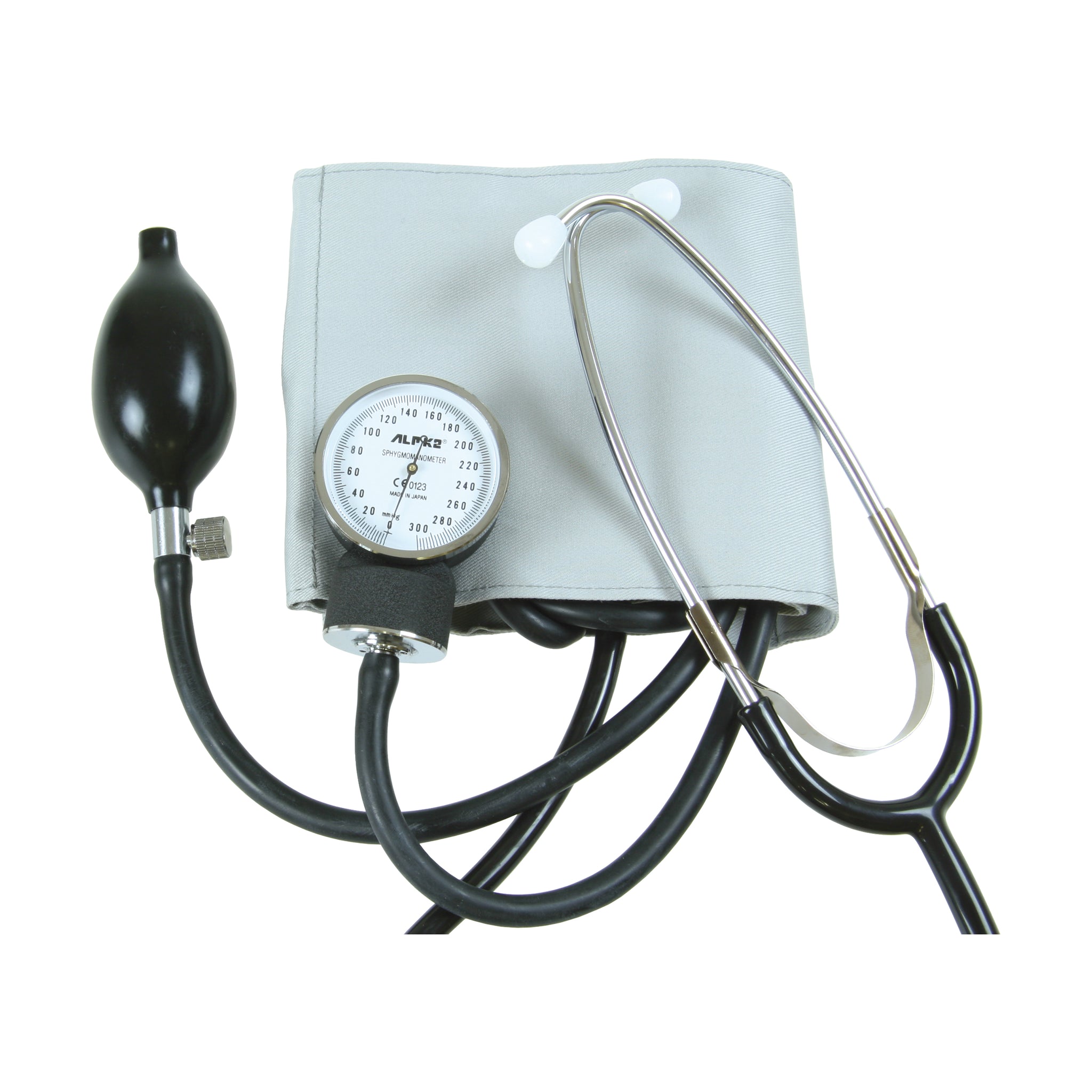 ANEROID SPHYGMOMANOMETER- WITH STETHOSCOPE, LATEX FREE