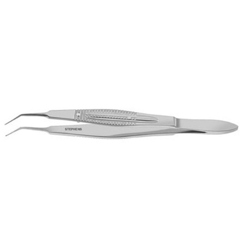 KELMAN-MCPHERSON FORCEPS ANGLED 1X2 TEETH- 0.3 MM