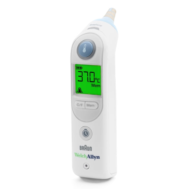 WELCH ALLYN BRAUN THERMOSCAN PRO 6000 EAR THERMOMETER WITH SMALL CRADLE