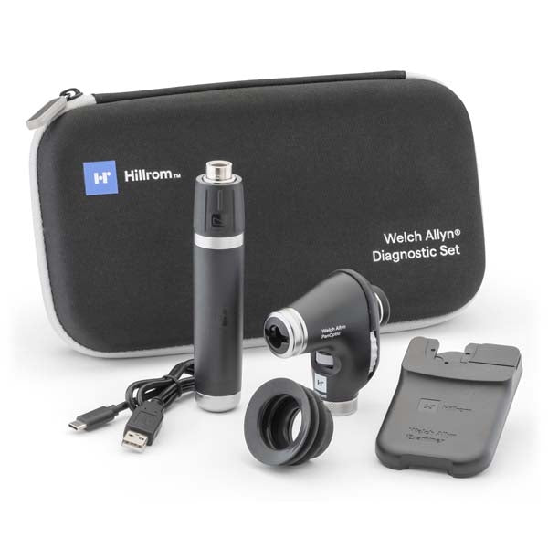 WELCH ALLYN PORTABLE DIAGNOSTIC SET- PANOPTIC PLUS LED OPHTHALMOSCOPE, LI-ION PLUS USB-C HANDLE, IEXAMINER AND HARD CASE