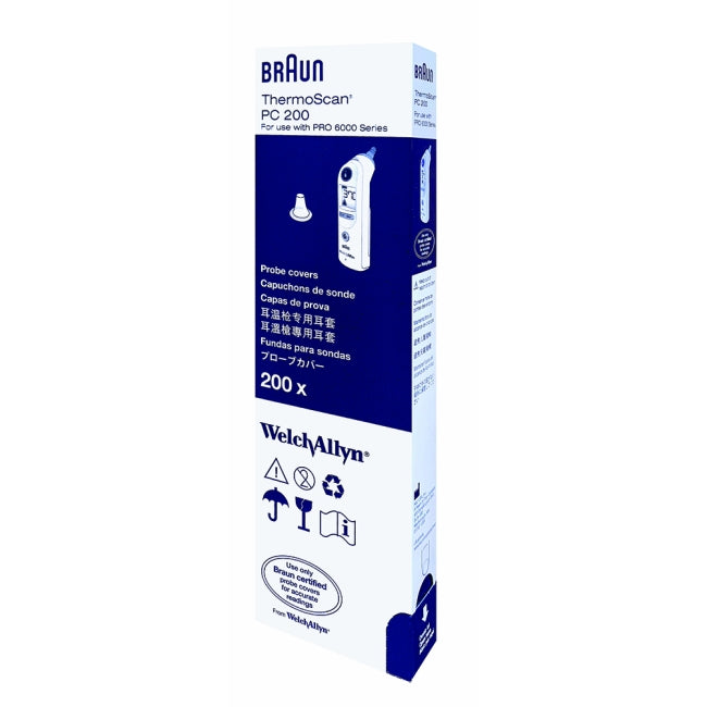 PROBE COVERS FOR BRAUN THERMOSCAN PRO 6000 EAR THERMOMETER PACK 200