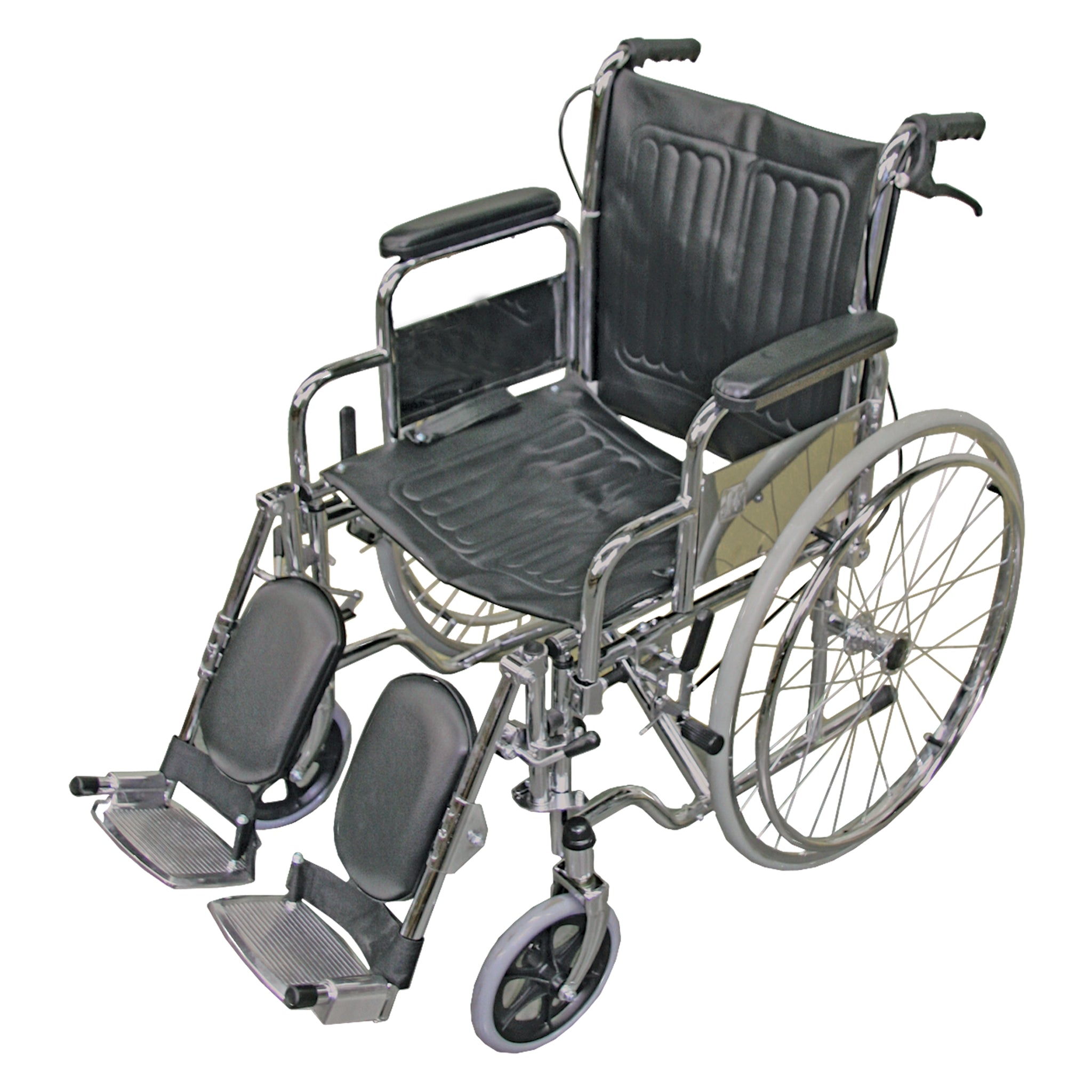 STANDARD WHEELCHAIR- QUICK RELEASE REAR WHEEL, ELEVATING LEG RESTS