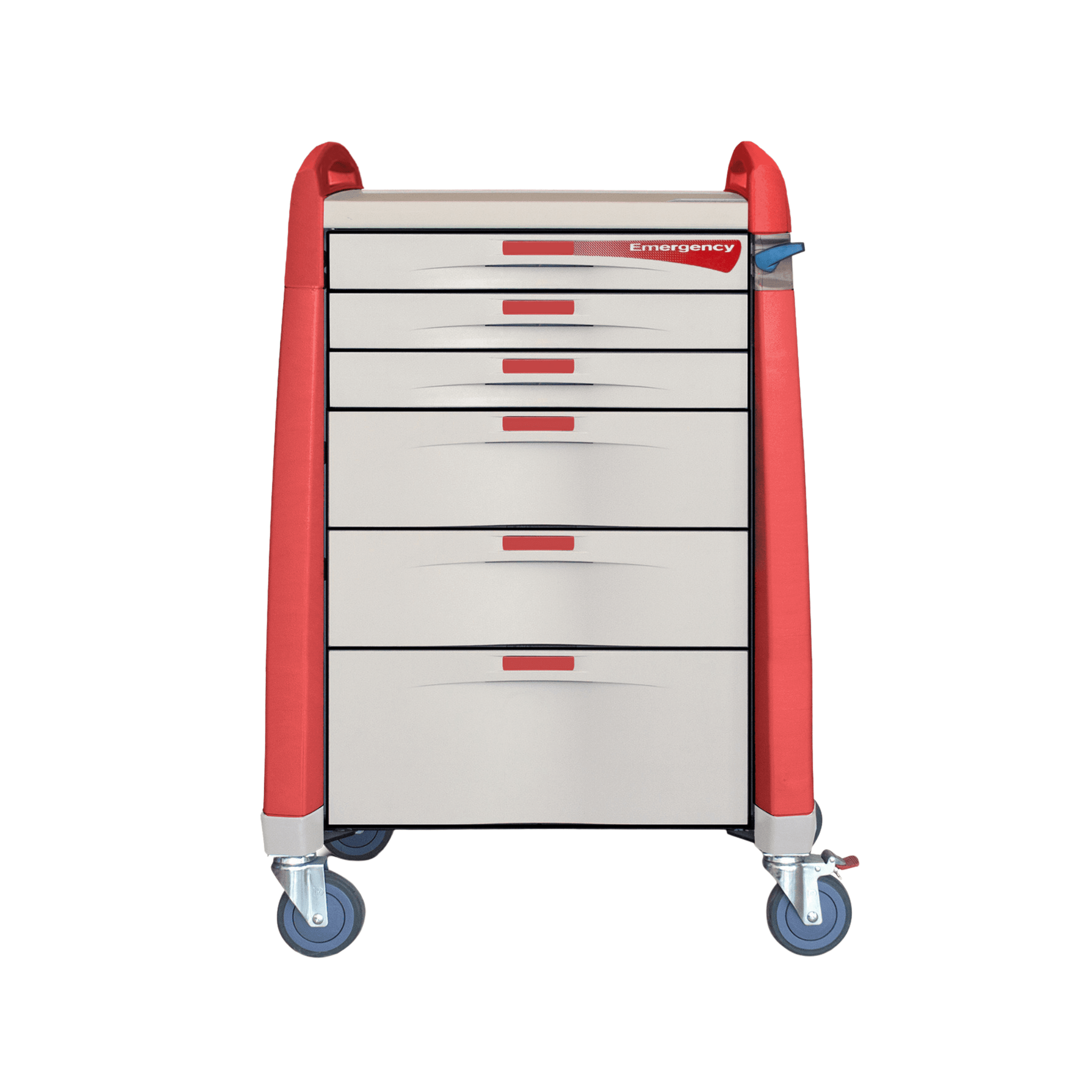 Avalo Emergency Cart - Red, 10 High