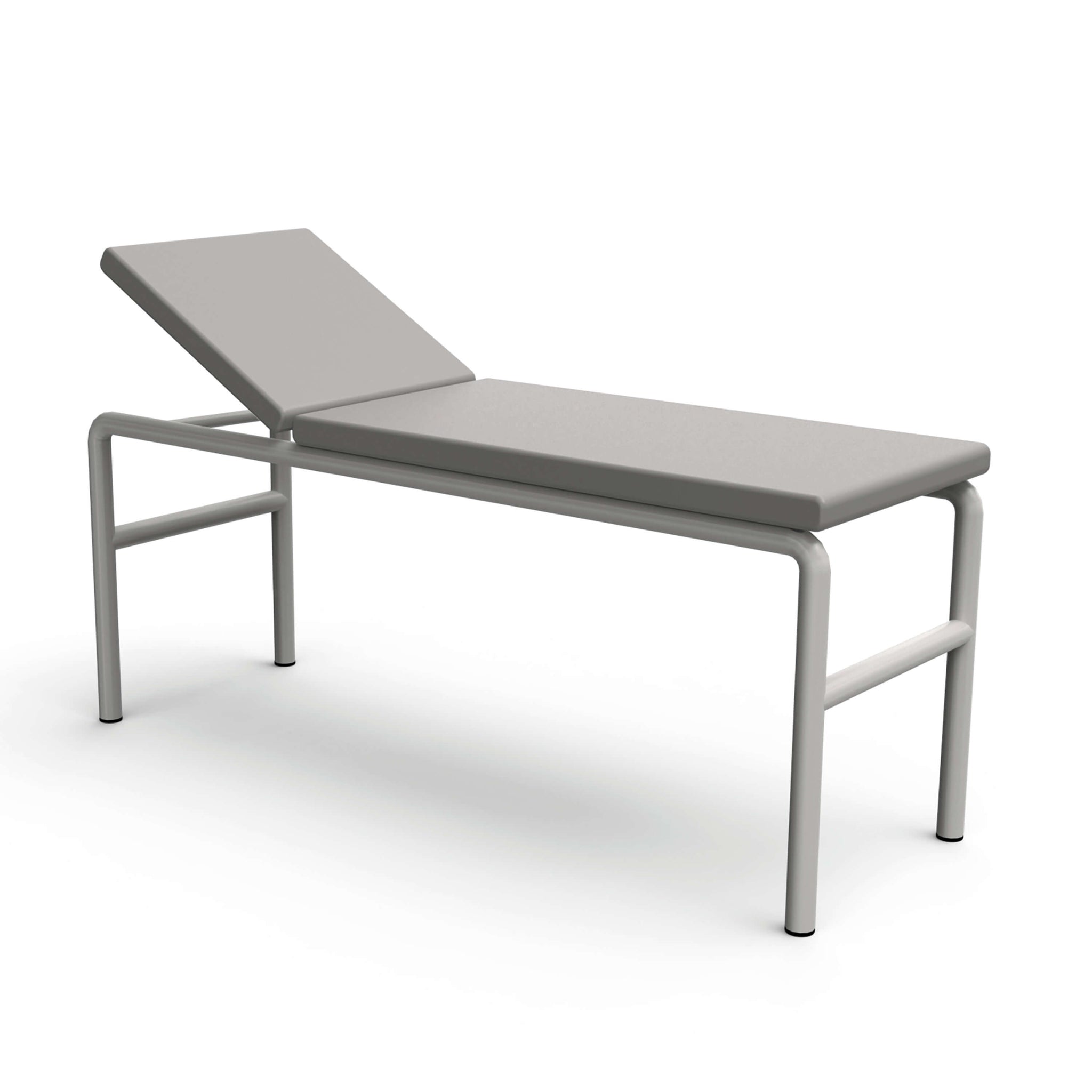Fixed Height Examination Couch - Grey, 1800 x 600 x 820 mm