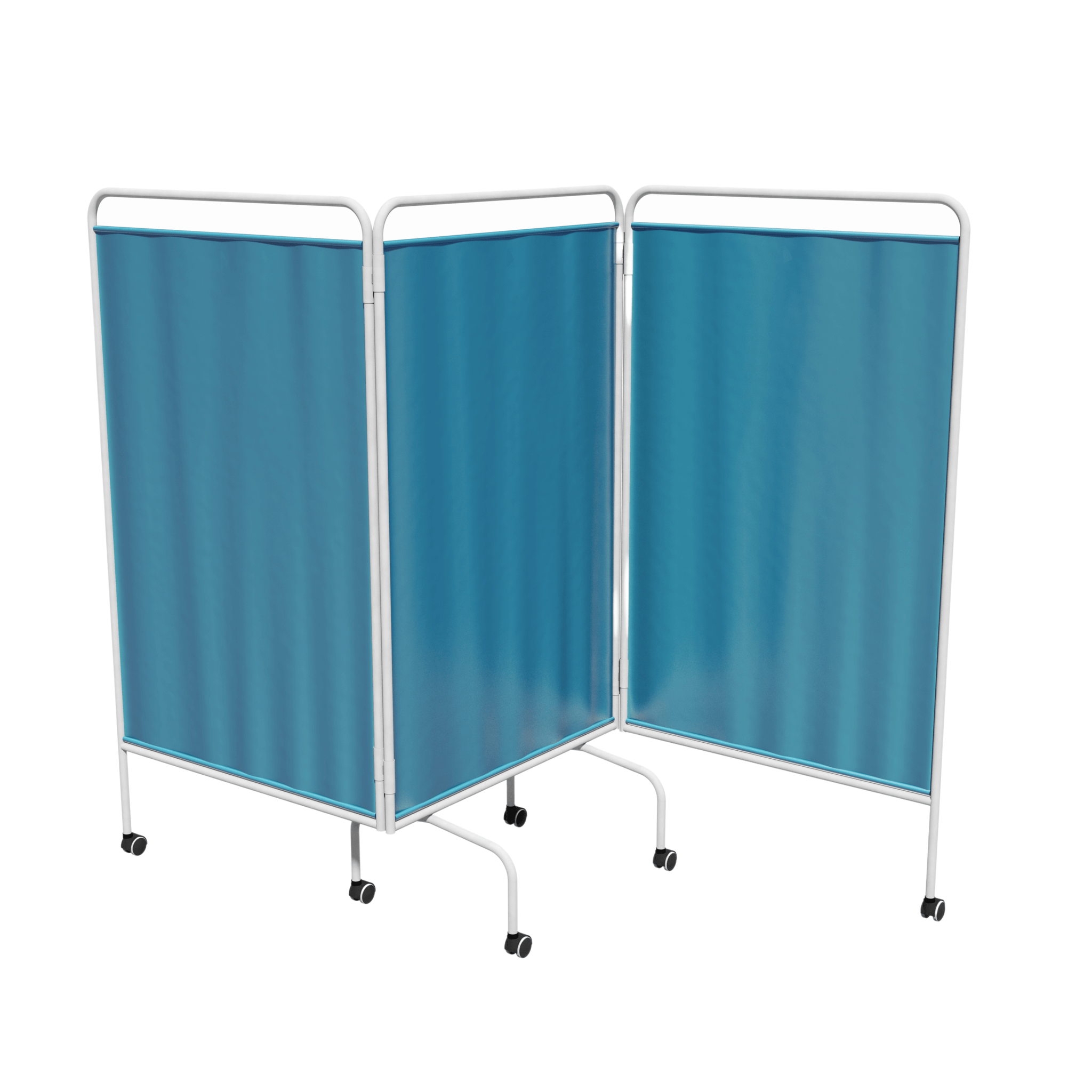 Privacy Screen- 3 Fold, Epoxy Coated, Royal Blue