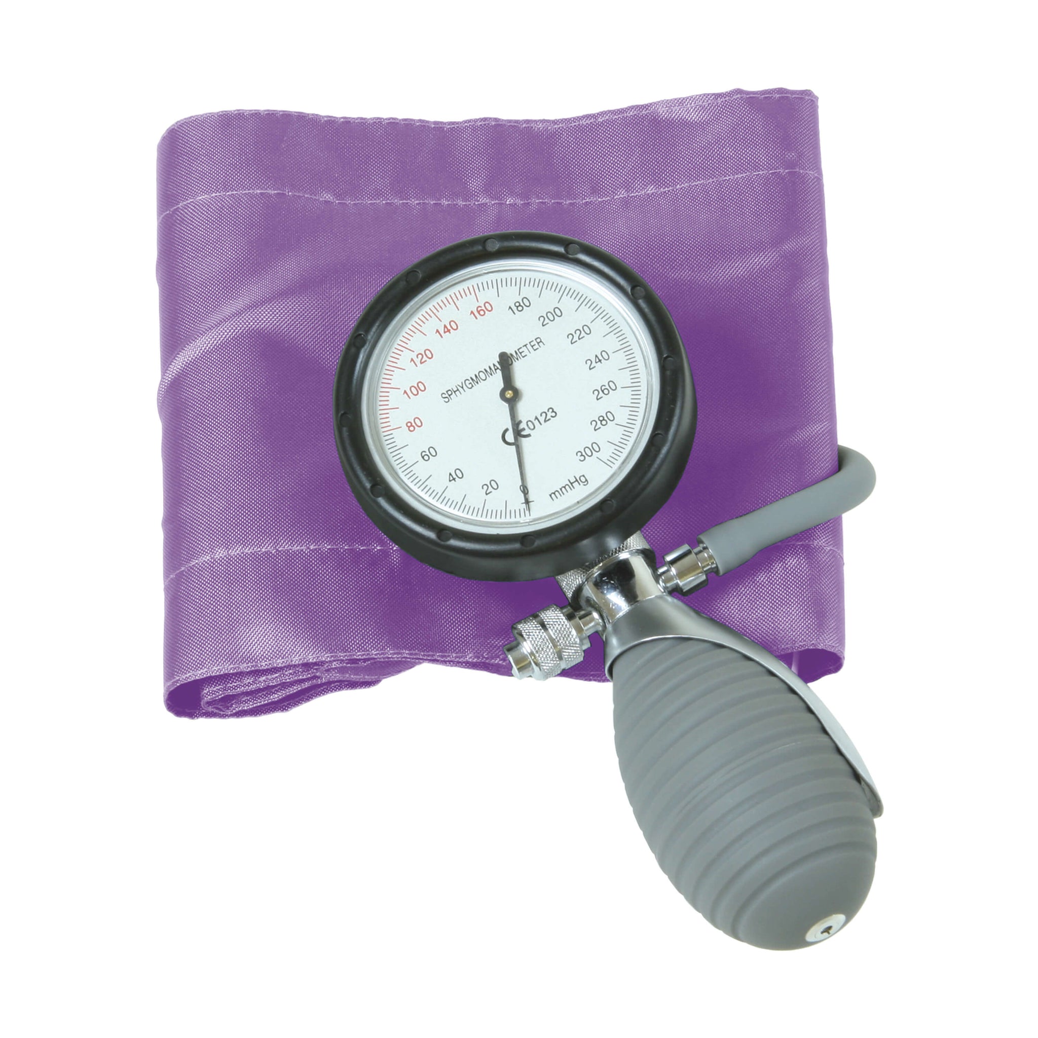 Basic Aneroid Sphygmomanometer - Violet, Latex Free, One Hand