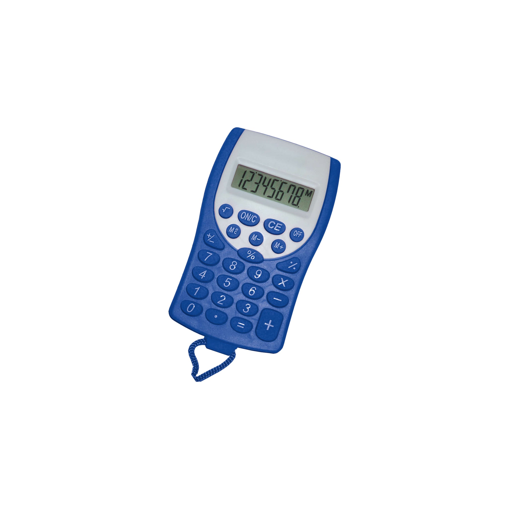 Calculator on Lanyard- Blue