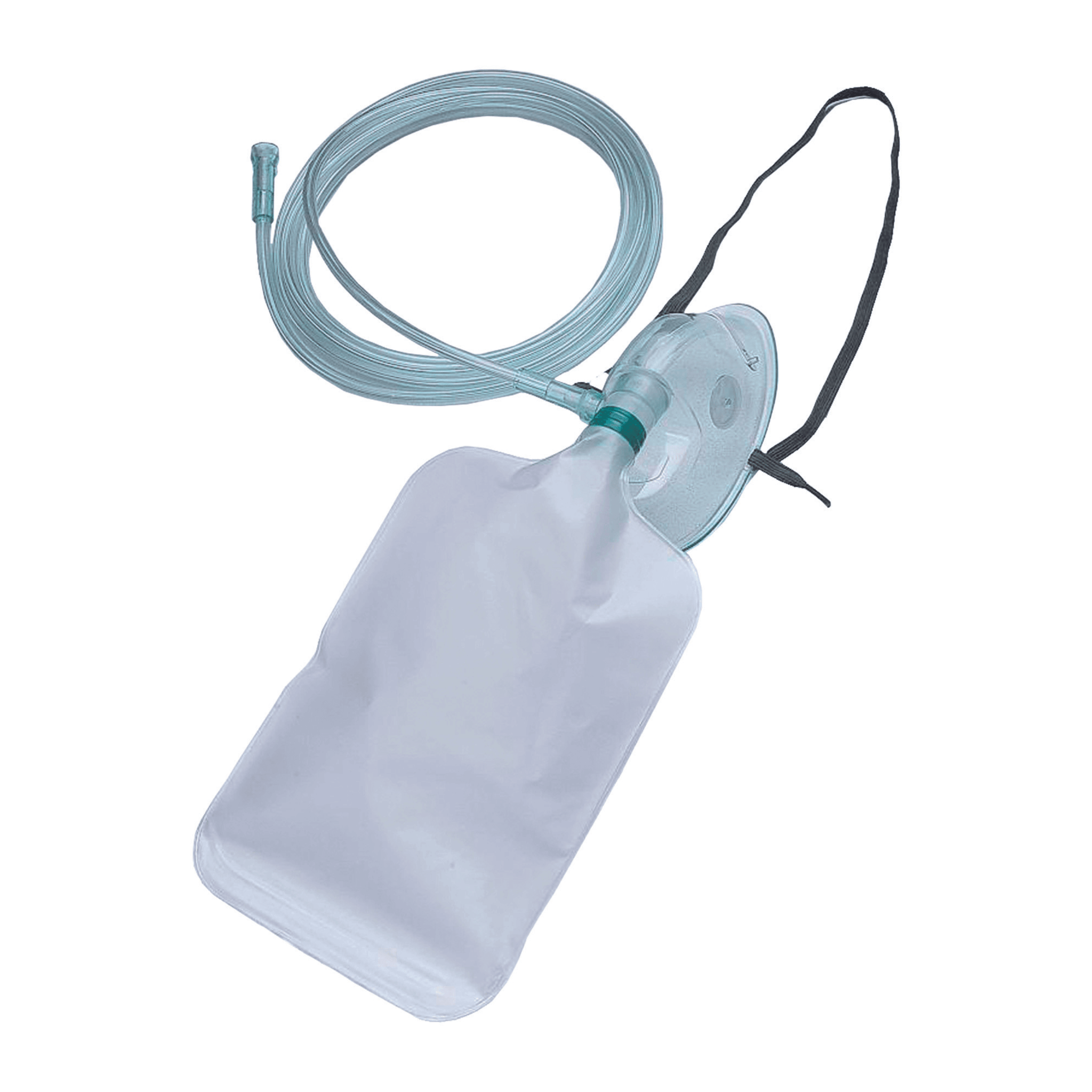 High Oxygen Mask with Tube & Resuscitator - Adult