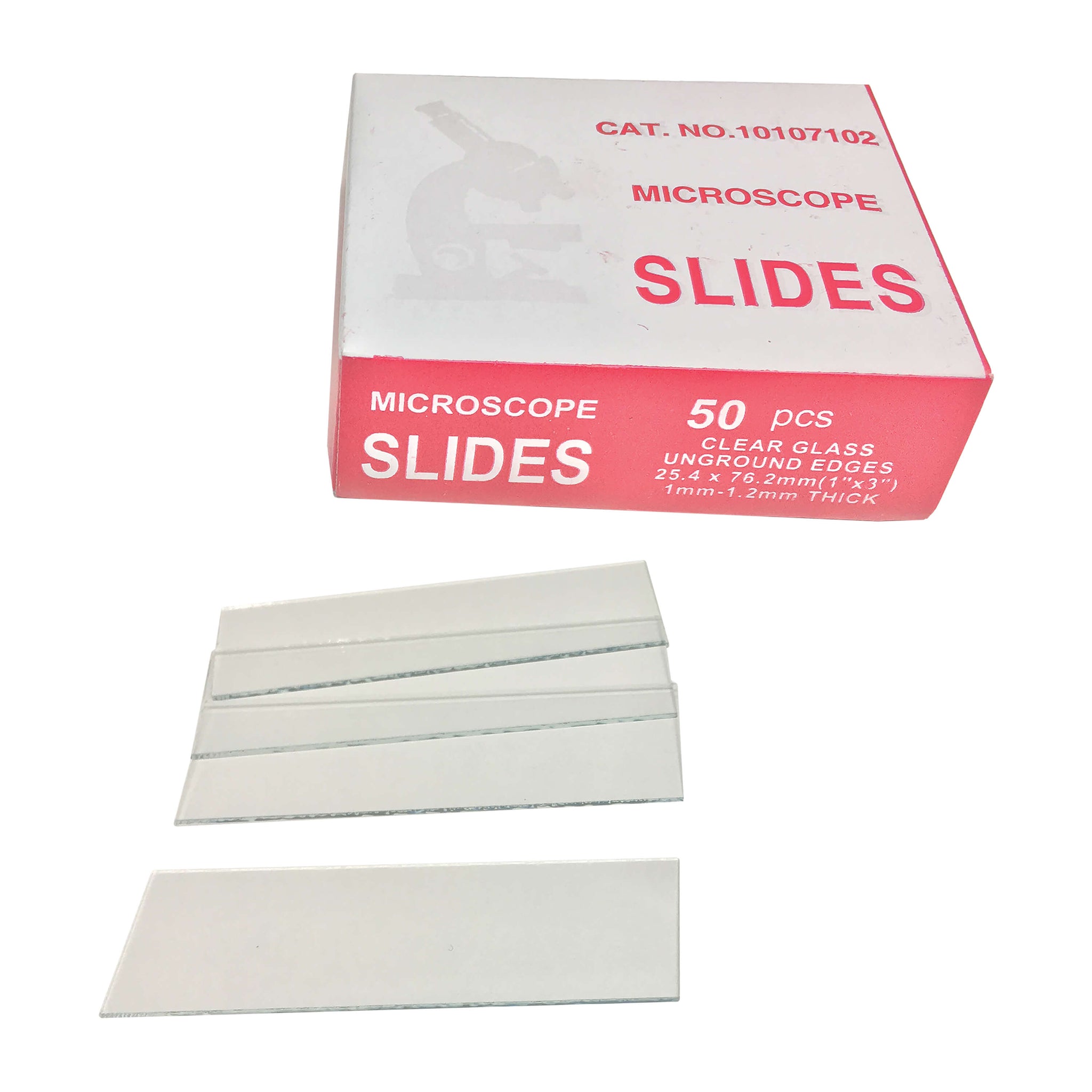 Microscope Slides- Cut Edge, 50 Pack
