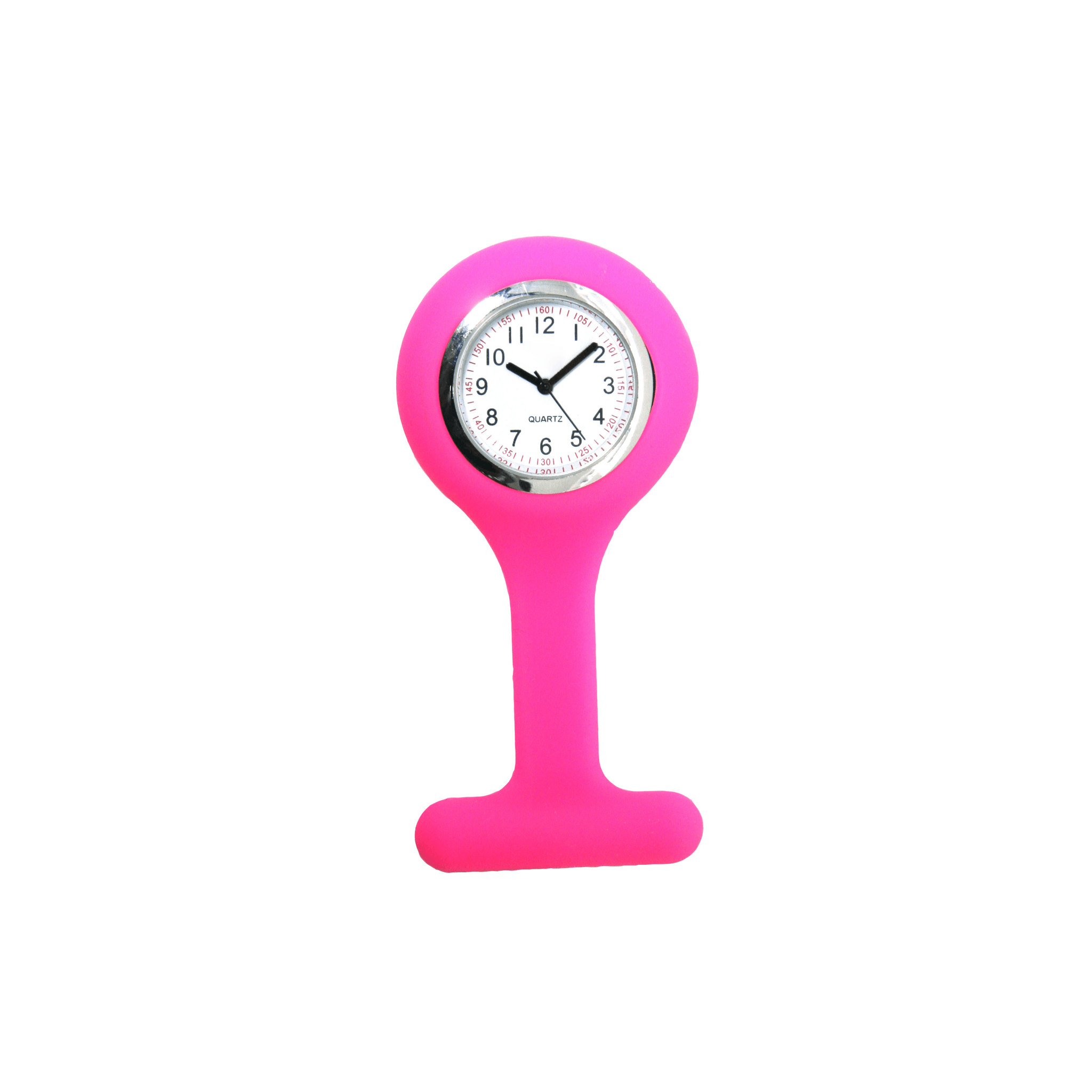 Nurse's Fob Watch- Silicone, Pink