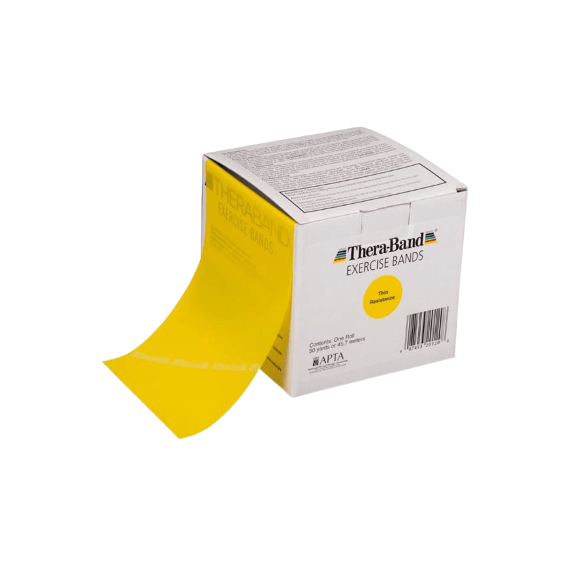 Theraband Resistance Exercise Band Yellow Thin 1 m Roll AxisHealth